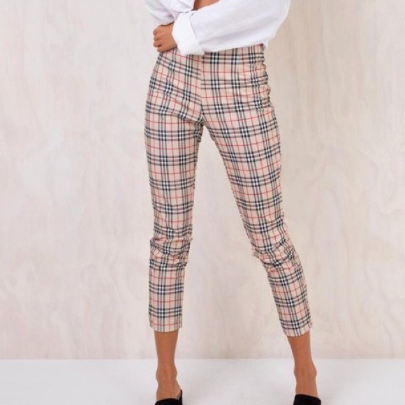 Princess Polly Pants Jumpsuits Princess Polly Claudia Plaid